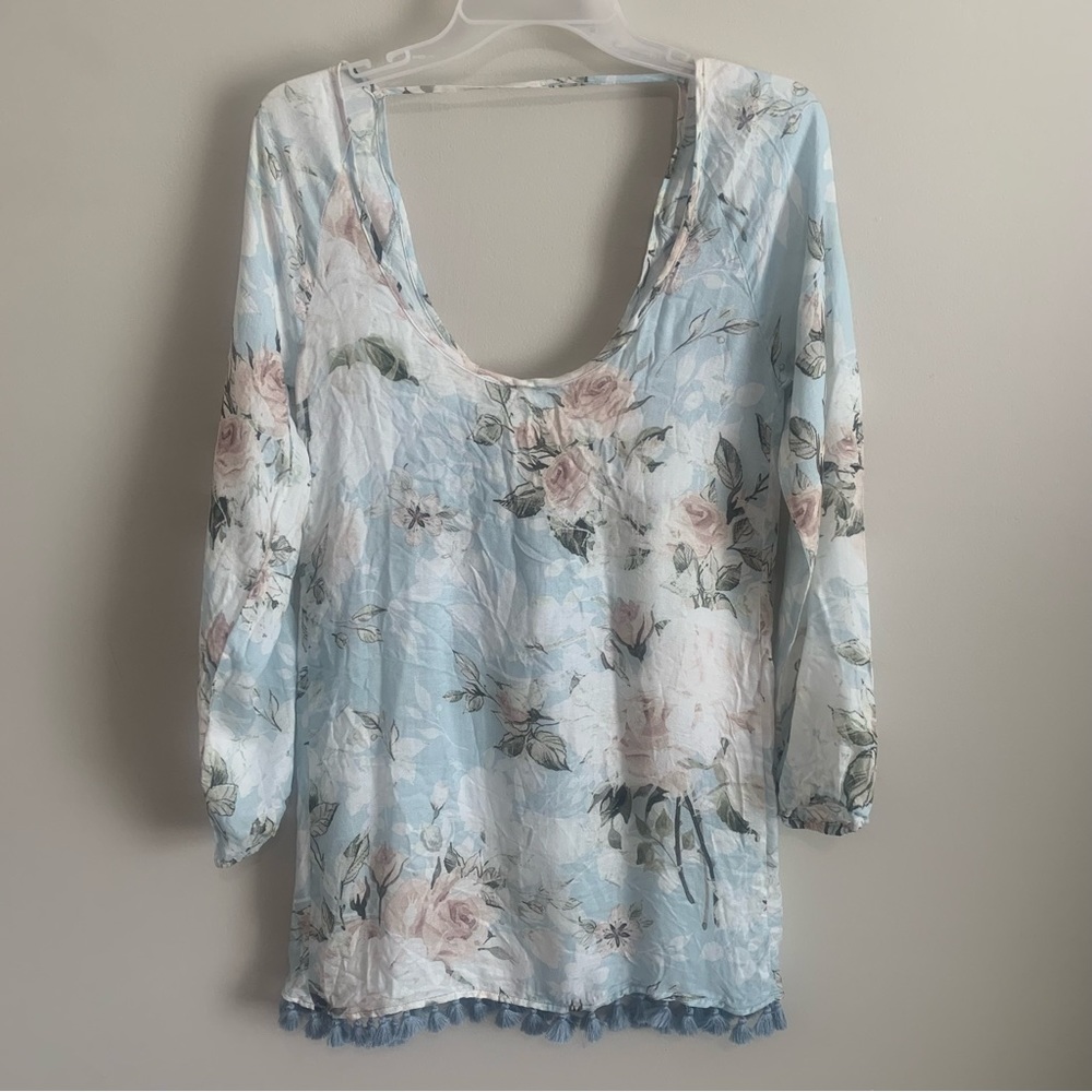 Chaser Floral Tassel Swim Cover Up - Picture 7 of 11